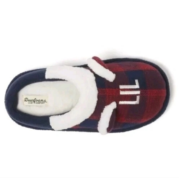 Kids Plaid Slippers - Red and Blue - Picture 5 of 10